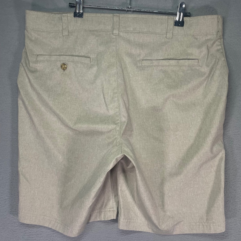 Banana Republic Mens Shorts Size 38 Beige Stretch Flat Front Chino 9 In - Picture 2 of 7